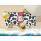 Cowprint Cowgirl Beach Towel Lifestyle
