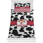 Cowprint Cowgirl Comforter Set - Twin (Personalized)