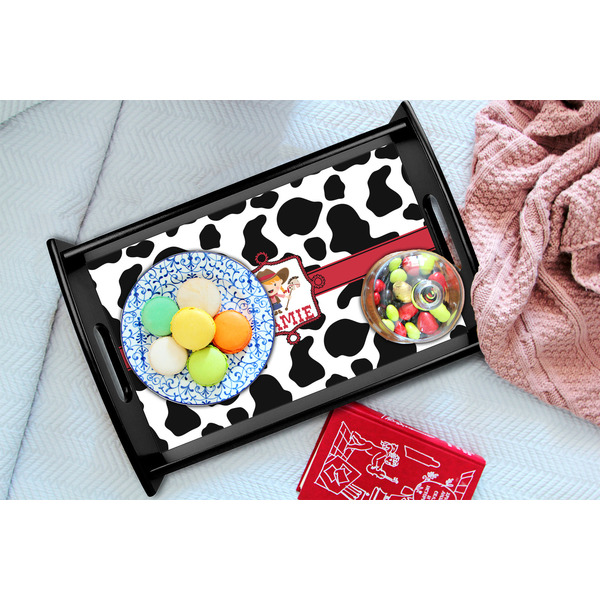 Cowprint Cowgirl Black Tray - Lifestyle (UPDATED)