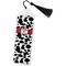 Cowprint Cowgirl Bookmark with tassel - Flat