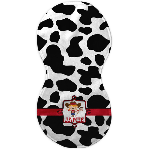 Cowprint Cowgirl Burp Peanut Shaped Flat