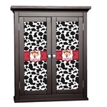 Cowprint Cowgirl Cabinet Decal - Small (Personalized)
