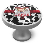 Cowprint Cowgirl Cabinet Knob (Personalized)