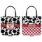 Cowprint Cowgirl Canvas Tote - Front and Back