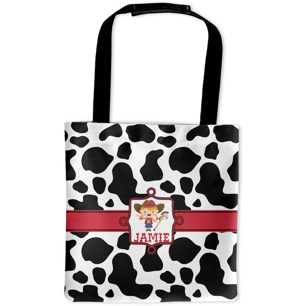 Custom Cowprint Cowgirl Auto Back Seat Organizer Bag (Personalized)