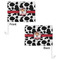 Cowprint Cowgirl Car Flag - 11" x 8" - Front & Back View