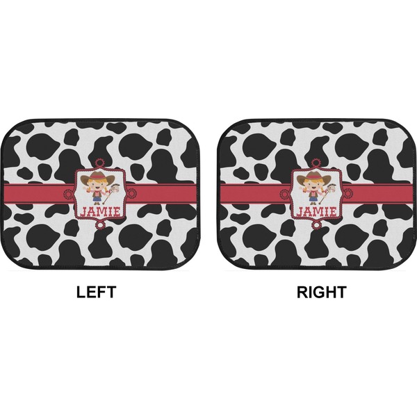 Cowprint Cowgirl Car Floor Mats (Back Seat) (Approval)