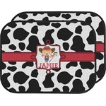 Cowprint Cowgirl Car Floor Mats (Back Seat) (Personalized)