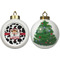 Cowprint Cowgirl Ceramic Christmas Ornament - X-Mas Tree (APPROVAL)