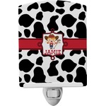 Cowprint Cowgirl Ceramic Night Light (Personalized)