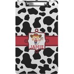 Cowprint Cowgirl Clipboard (Legal Size) (Personalized)