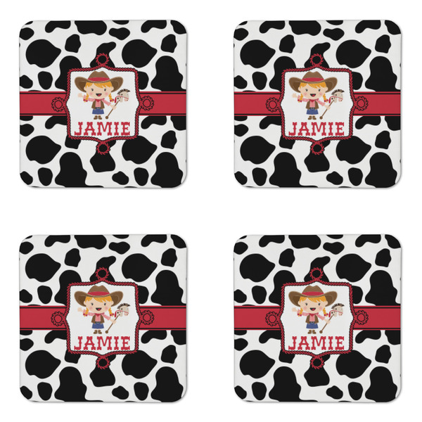 Cowprint Cowgirl Coaster Set - APPROVAL