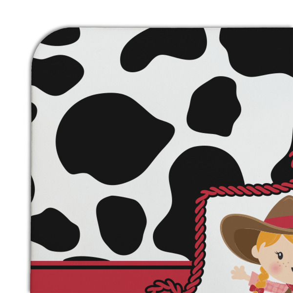 Cowprint Cowgirl Coaster Set - DETAIL