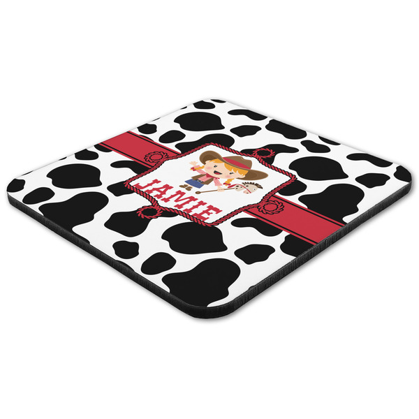 Cowprint Cowgirl Coaster Set - FLAT (one)