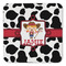 Cowprint Cowgirl Coaster Set - FRONT (one)