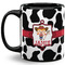 Cowprint Cowgirl Coffee Mug - 11 oz - Full- Black