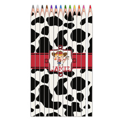 Cowprint Cowgirl Colored Pencils (Personalized)
