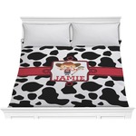 Cowprint Cowgirl Comforter - King (Personalized)