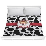Cowprint Cowgirl Comforter - King (Personalized)