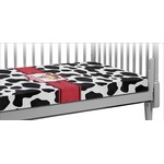 Cowprint Cowgirl Crib Fitted Sheet (Personalized)