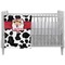 Cowprint Cowgirl Crib Comforter / Quilt (Personalized)