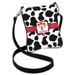 Cowprint Cowgirl Cross Body Bag - 2 Sizes (Personalized)