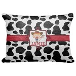 Cowprint Cowgirl Decorative Baby Pillowcase - 16"x12" (Personalized)