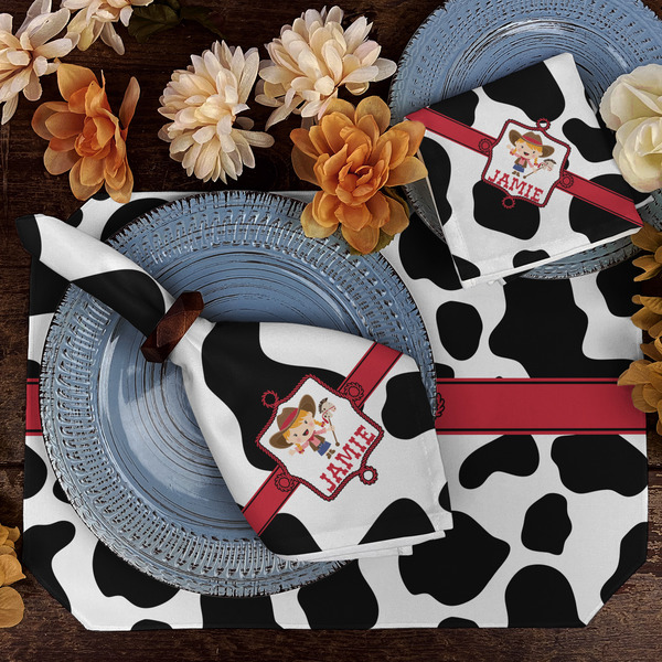 Cowprint Cowgirl Dining Set