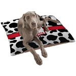 Cowprint Cowgirl Dog Bed - Large w/ Name or Text