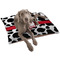 Cowprint Cowgirl Dog Bed - Large LIFESTYLE
