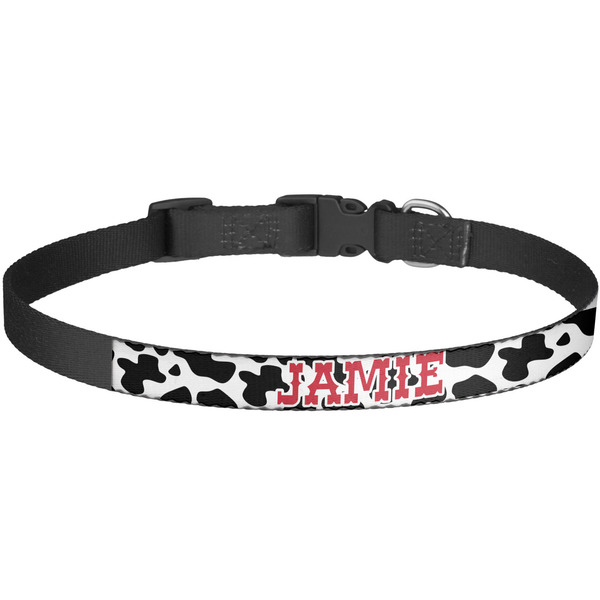 Custom Cowprint Cowgirl Dog Collar - Large (Personalized)
