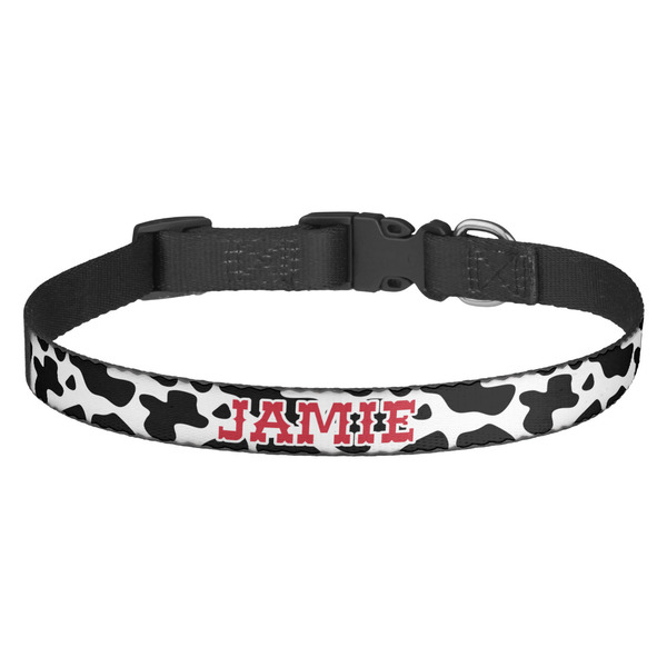 Custom Cowprint Cowgirl Dog Collar (Personalized)