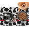 Cowprint Cowgirl Dog Food Mat - Small LIFESTYLE