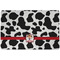 Cowprint Cowgirl Dog Food Mat w/ Name or Text