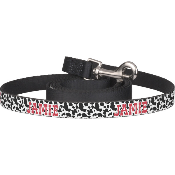 Custom Cowprint Cowgirl Dog Leash (Personalized)