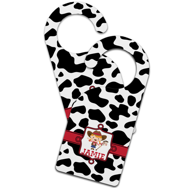 Cowprint Cowgirl Door Hanger - MAIN