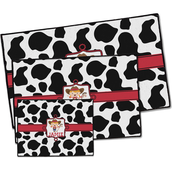 Cowprint Cowgirl Door Mats - PARENT MAIN