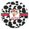 Cowprint Cowgirl Drink Topper - XLarge - Single