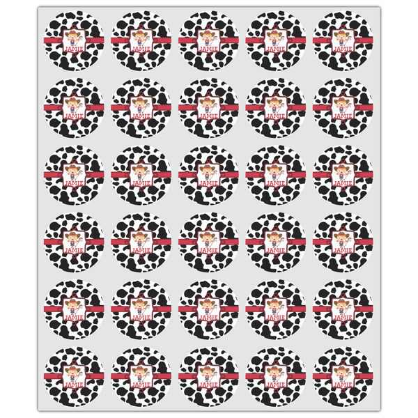 Cowprint Cowgirl Drink Topper - XSmall - Set of 30