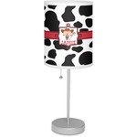 Cowprint Cowgirl Lamp with Drum Shade (Personalized)