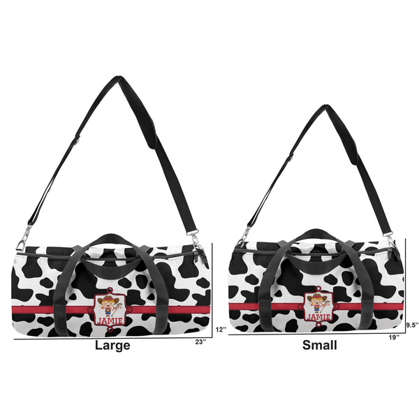 Cowprint Cowgirl Duffle Bag Small and Large