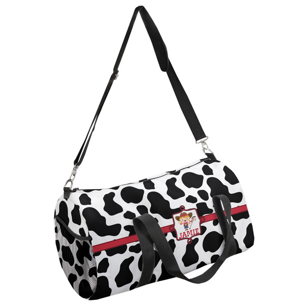 Custom Cowprint Cowgirl Duffel Bag - Small (Personalized)