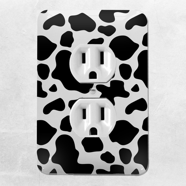 Cowprint Cowgirl Electric Outlet Plate - LIFESTYLE
