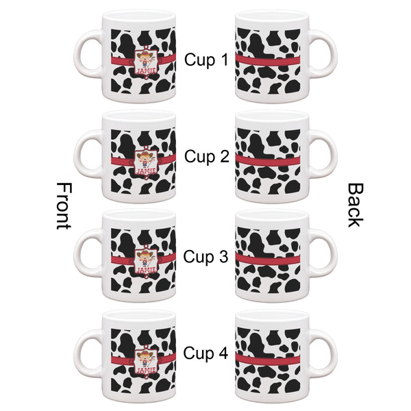 Cowprint Cowgirl Espresso Cup Set of 4 - Apvl