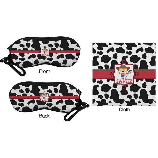 Cowprint Cowgirl Eyeglass Case & Cloth (Approval)