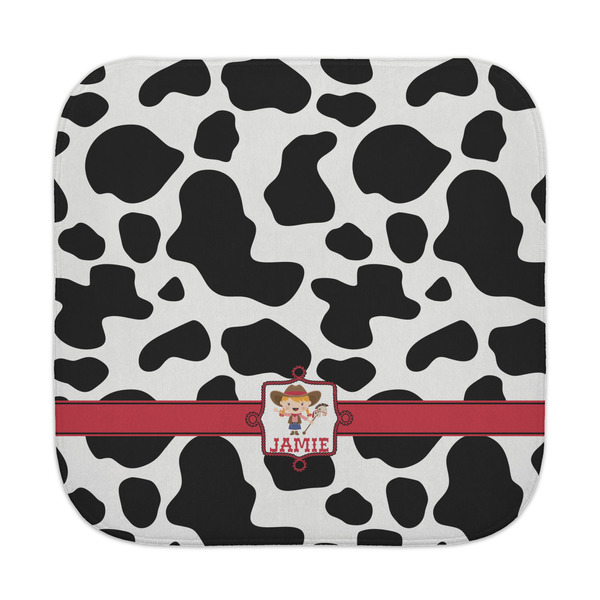 Custom Cowprint Cowgirl Face Towel (Personalized)