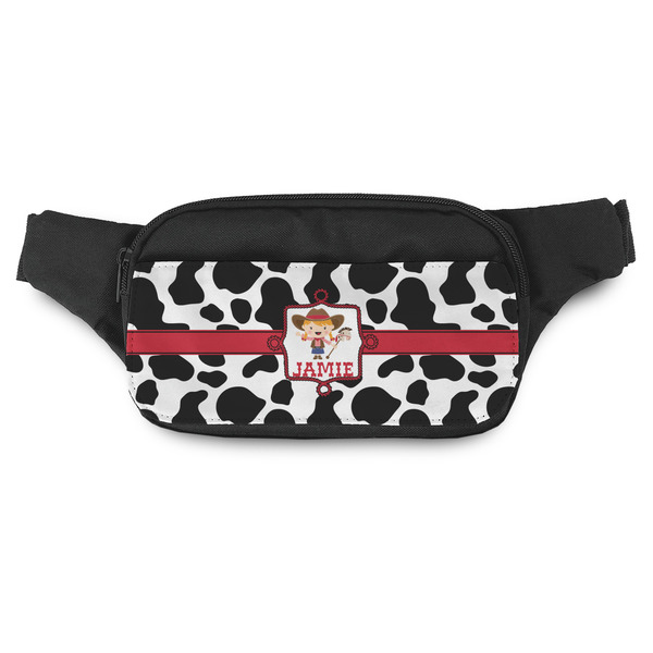 Custom Cowprint Cowgirl Fanny Pack - Modern Style (Personalized)