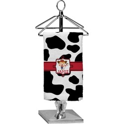 Cowprint Cowgirl Finger Tip Towel - Full Print (Personalized)