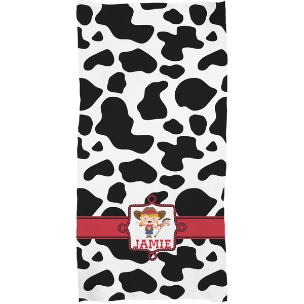 Cowprint Cowgirl Full Sized Bath Towel - Apvl