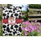 Cowprint Cowgirl Garden Flag - Outside In Flowers